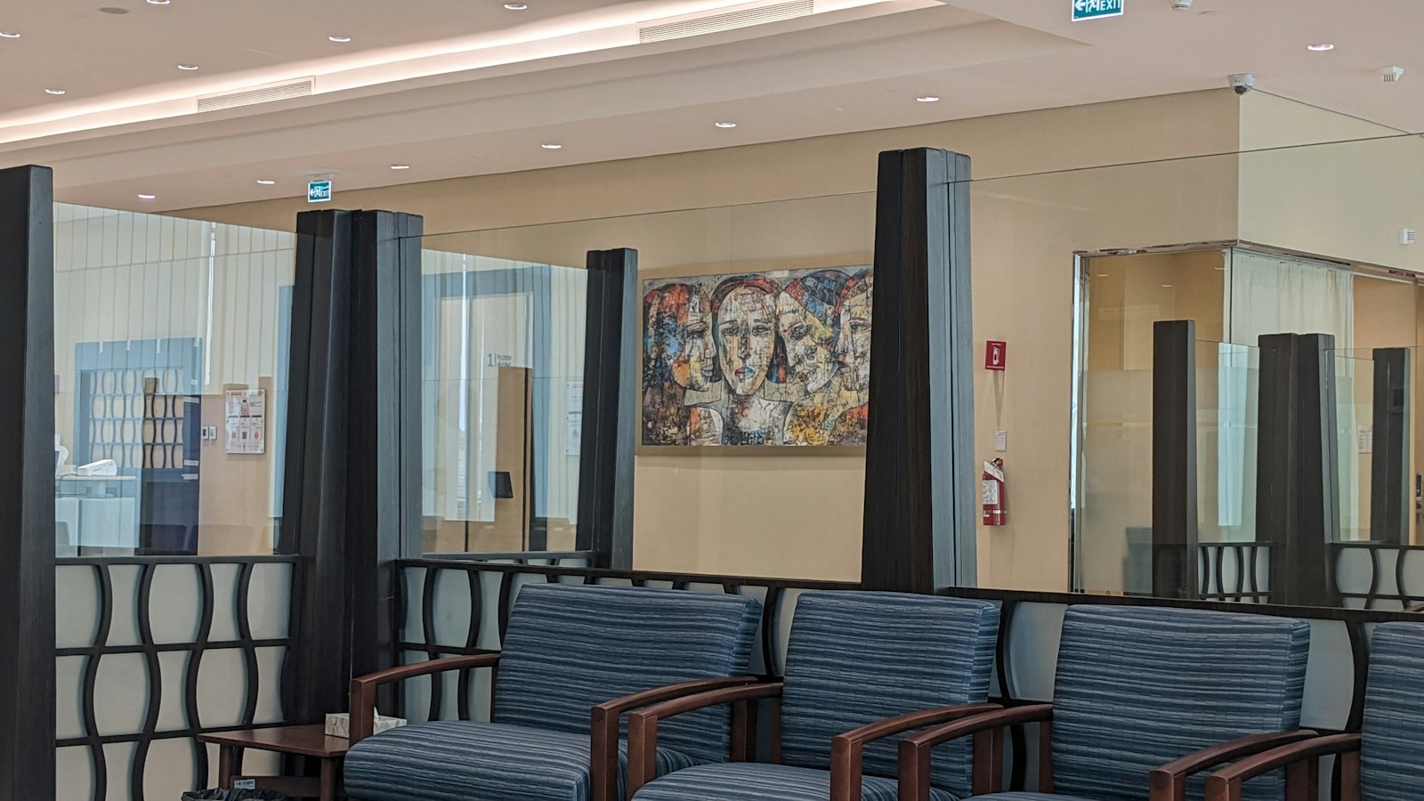 Hospital reception and waiting area (stock photo — replace with a photo of your own facility)